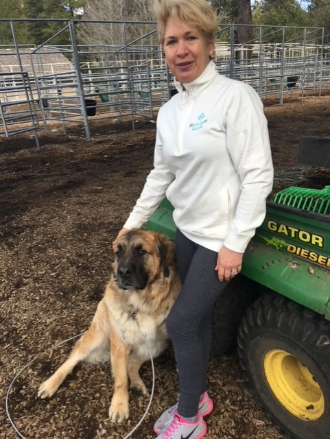 Elise Sterling with dog